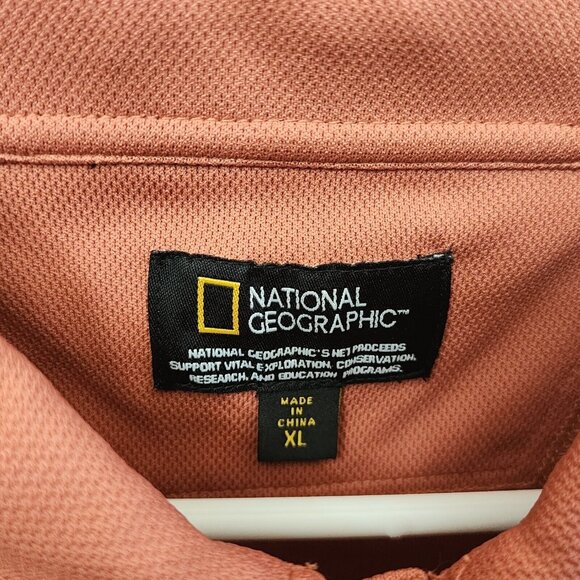 National Geographic Polo Shirt Mens XL‎ Long Sleeve Quick Drying Knit XL - Picture 7 of 13